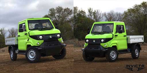 vehiculo comercial electrico todoterreno 4x4 evum by invicta electric
