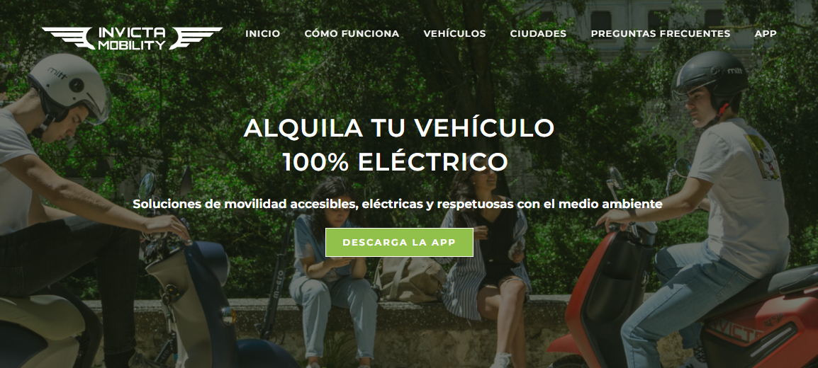 Invicta Mobility ha llegado: Alquila tu vehículo 100% eléctrico a través de la App más sencilla
